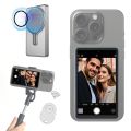 Magnetic Phone Selfie Monitor Screen for Smartphone Rear Camera Selfie Vlog Live Stream for iPhone Android Phone. 