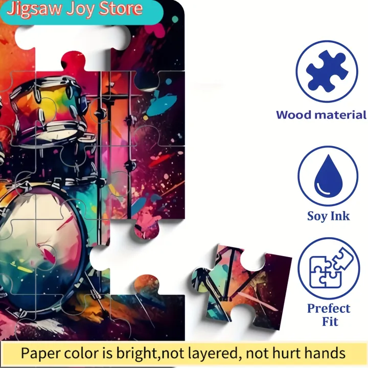 Wooden%20Jigsaw%20Puzzle%20for%20&%20Families%20-%20Colorful%20Drum%20Rhythm%20Design,%20Intermediate%20Challenge%20with%20Vibrant%20Splash%20Art,%20Portable%20&%20-%20Image%205