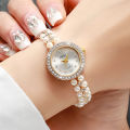 Fashion Women's Watches Ladies Imitation Pearls Alloy Band Analog Quartz Wristwatch Reloj Mujer（Without Box）. 