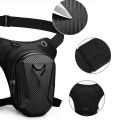 Motorcycle Leg Bag, Waterproof EVA Hard Shell Hip Waist Pouch, Bicycle Crossbody Bag for Outdoor Riding Sports. 