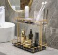 2 Teir cosmatics organizer tray and table tray for serving. 
