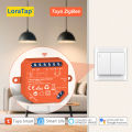LoraTap Tuya ZigBee Wireless 2 Gang Switch Relay Module Smart Life App Remote Control Timer Work with  Assistant Alexa. 