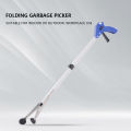 1pc Aluminum Alloy Grabber Reacher Tool Folding Garbage Clip Picker Extended Picker Pliers Sanitary Pickup Cleaning Supplies. 