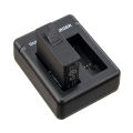 ORBMART Double Dual Port Slot Battery Charger For Go Pro Gopro Hero 8 5 6 7 Black Sport Camera Accessory With Usb Cable Travel. 