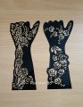 2 Mehendi Stickers for left hand ( Pair). 