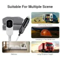 12V Electric Blanket Plush Thicker Heater Heated Mattress Thermostat Travel Heating Mat Winter Body Warmer For RV SUVs Car.