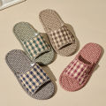 Indoor Slippers Lightweight Soft Cotton Floral Floor Shoes Fashion Retro Home Slippers Antislip  Couple Shoes. 