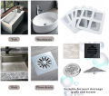 Shower Drain Hair Catcher Mesh Stickers,Disposable Hair Drain Stickers, Floor Drain Sticker, Disposable Shower Drain Hair Catcher, Bathroom Hair Filter Hair Blocking Net.(PACK OF 5). 