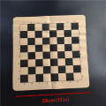 Imitation ancient chess trumpet resin chess pieces leather chessboard 28*28cm(11inch) Qing Bing chess figure modeling puzzle. 