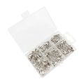 150pcs/box 4 Sizes Metal Safety Pins Rust Resistant Brooch Sets for Needlework DIY Sewing Tool Pin Clothing Findings Accessory. 