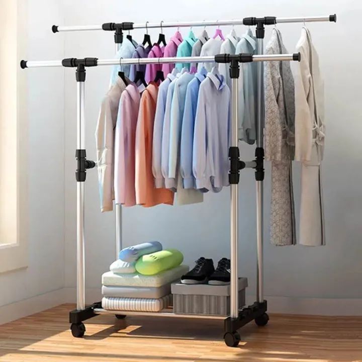 Premium%20Quality%20Double%20pole%20telescopic%20folding%20clothes%20rack%20with%20shelves%20,clothes%20rack,%20double%20pole%20cloth%20rack,%20modern%20cloth%20rack,stainless%20steel%20cloth%20rack,cloth%20stand,Double%20Pole%20Telescopic%20Clothes%20Rail%20Mixer%20Mog%20-%20Image%206