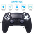 IVYUEEN AntiSlip Protective Skin for PlayStation 5 PS5 DualSense Edge Controller Soft Rubber Silicone Case Grip Cover. 