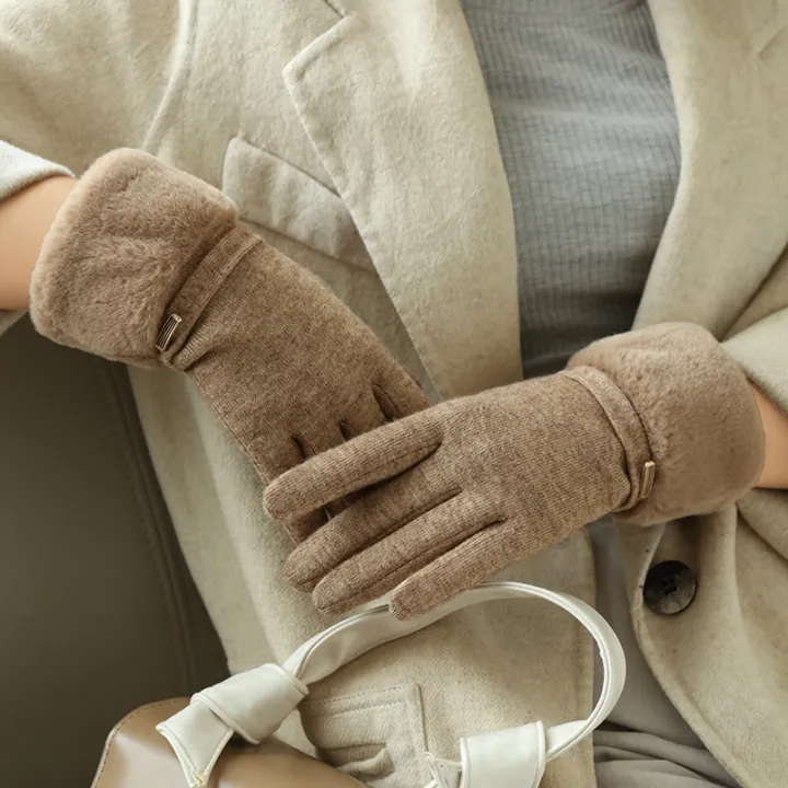 Winter%20Women%20Keep%20Warm%20Plus%20Velvet%20Touch%20Screen%20Thicken%20Plush%20Wrist%20Suede%20Gloves%20Fashion%20Personality%20Elegant%20Drive%20Cycling%20-%20Image%205
