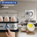 Sonifer SF – 1510 Egg Boiler: 6 – Egg Capacity, Anti – Dry Burn, One – Click Start. 