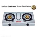 Indian Double Stainless Steel Gas Cooker. 