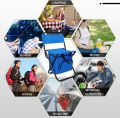 Outdoor Camping Chair Beach Fishing Chair with Cooler Bag Detachable Portable Folding Moon Chair Ultralight Outdoor Seat Tools. 