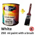 250 ml Medium Grade, Oil Paints, enamel paint, Dibbi. Black, White, Red, Yellow, Light Blue, Middle blue, Royal Green, Dark Brown, Golden Brown, Pink, Purple, grey, sea green, off white, Kaleji for wood, metal, iron, walls, flower pots, plant pots. 