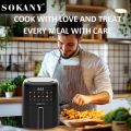 Sokany (SK-10083) 5 Litre With Digital Touch Control Air Fryer. 
