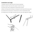 Adjustable Polyester Foot Hammock - Portable Desk Foot Rest, Feet Swing Footrest for Home Office Camping. 
