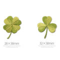 1PC Four-leaf Clover Patches Ironing Cloth Stickers Embroidery Patch Small Applique DIY Repair Hole Parches Ropa Plancha.