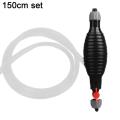 Car Motorcycle Manual Fuel Pump Oil Petrol Diesel Liquid Transfer Tool Set with Hose Hand Water Suction Pump 1.5/1/2M.