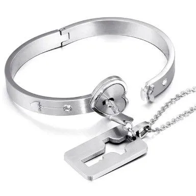 Lock%20Bracelet%20and%20Key%20Necklace%20Set%20for%20Couples%20Jewelry%20-%20Stainless%20Steel%20Heart%20Bangle%20for%20Men%20and%20Women%20Romantic%20Gift%20for%20Valentines%20Day,%20Birthday,%20Christmas,%20Wedding,%20Anniversary%20-%20Image%202