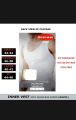 Men's White Inner Vest / Bunyan with Seamless Sides & Label Free BODYMAX. 
