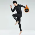 Thermal Underwear Men's Plush Thickened Winter Cold-Proof Seamless Leggings Sports Suit Autumn And Winter Top. 