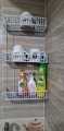 3 Steps Hanging Wall Storage Rack Organizer Maximize Space With 3-Step Hanging Wall Storage Rack Kitchen Rack Furniture Space Savers -Best Quality. 