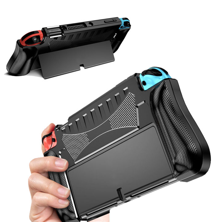 Dockable TPU Protective Case Skin for Nintendo Switch OLED Console Soft ...