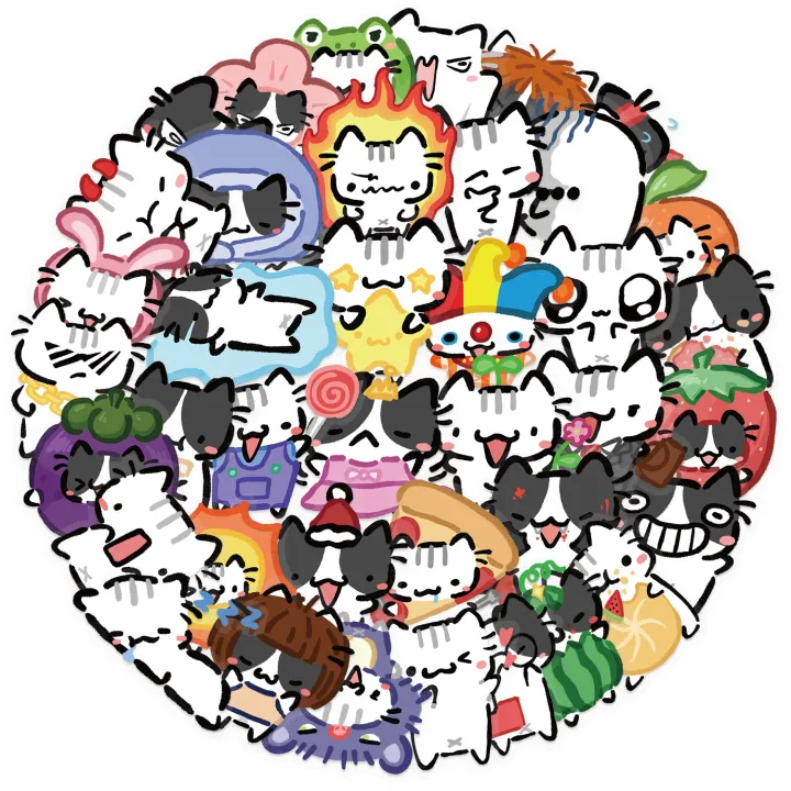 54Pcs%20Kawaii%20Colorful%20Cat%20Stickers%20Transparent%20Cat%20Decals%20For%20Phone%20Laptop%20Suitcase%20Notebook%20Skateboard%20Waterproof%20Stickers%20-%20Image%206