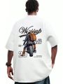 Men's Hip Hop Tupac Shakur (2Pac) Graphic T-Shirt - Black.