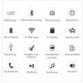 Bluetooth 5.0 Receiver Transmitter LCD Wireless Adapter 3.5MM Jack AUX FM Car Kit Handsfree Call & Mic For PC TV Car kit Speaker.
