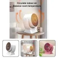 Portable Electric Heater Low Noise Air Heater Fast Heating Mini Desktop Fan Heater Winter Heating Warmer for Home Office Room. 