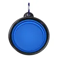 350ml Folding Pet Silicone Dog Bowl With Carabiner Outdoor Camping Travel Portable Folding Supplies Dishes Cat Food Water Bowl. 