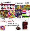Lavashak Deal 5 Imported lavashak + 200gm Hampa Imli + 200gm Fruity Bar + 5 Tamil Imli + 12 Dakar Churan + 5 Chili Mili + 3 Imista imli Bar / 5 Biggest Lavashak Box Ready to Eat Deal ( Total 7 items Deal) #27…. 