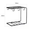Coffee Cup Plates Iron Rack Creative Iron Drain Shelf Cup Holder Household Mug Storage Kitchen Rack kitchen  cup stand steel mug. 