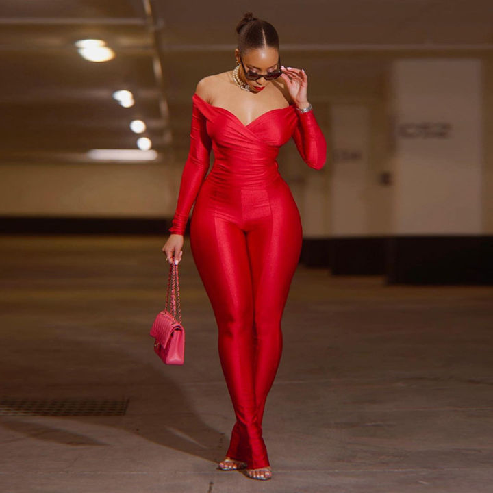 European%20and%20American%20style%20autumn%202023%20women's%20new%20%20off%20shoulder%20large%20V-neck%20high%20waist%20tight%20pants%20casual%20sports%20set%20-%20Image%204