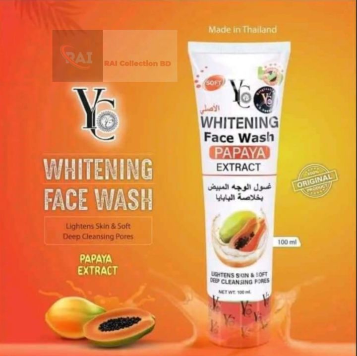 YC%20Whitening%20Face%20Wash%20Papaya%20Extract%20-%20100ml%20-%20Image%204