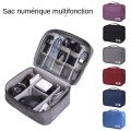 Travel Closet Organizer Case for Headphones Storage Bag Digital Portable Zipper Accessories Charger Data Cable USB Cosmetics. 