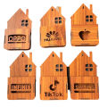 Wooden Wall Mounted Mobile Phone Charging Holder with Secure Slot Design. 