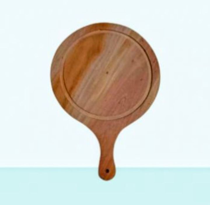 12%20Inches%20Mahogany%20Wooden%20Round%20Head%20Pizza%20Board%20/%20Pizza%20Tray%20-%20Image%202