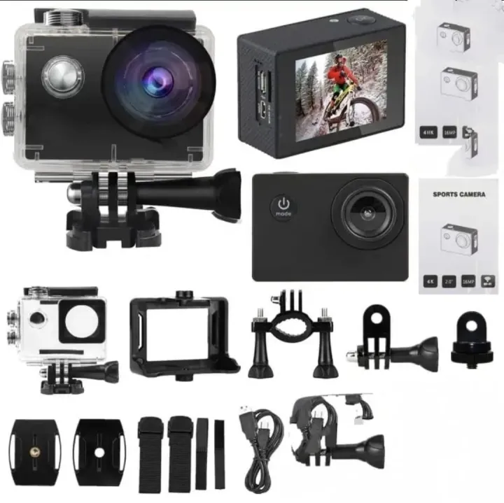 Ultra%20HD%20Action%20Camera%2012MP%202"%20LCD%2030M%20Waterproof%20170D%20Helmet%20Bicycle%20Video%20Camera%20Outdoor%20Sport%20Camera%20pc%20-%20Image%202