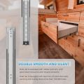 Drawer Slides Heavy Duty 1 pair size 10 12 14 16 18 20 22 24 Inch Full Extension Ball Bearing Rails Side Mount Cabinet Glides. 