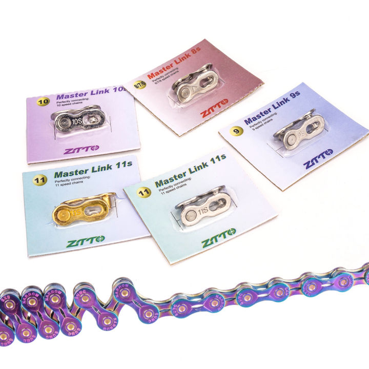 ZTTO%206%20Pair%20MTB%20Bike%206/7/8%20Speed%209%20Speed%2010%20S%2011%20S%20Magic%20Master%20Missing%20Link%20Chain%20Lock%20For%20Mountain%20Road%20Bicycle%20K7%20Chain%20Link%20-%20Image%202