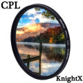 KnightX CPL Filter Ultra Slim Polarizer Polarizing Camera Lens Filter 49mm 52mm 58mm 67mm 72mm 77mm. 