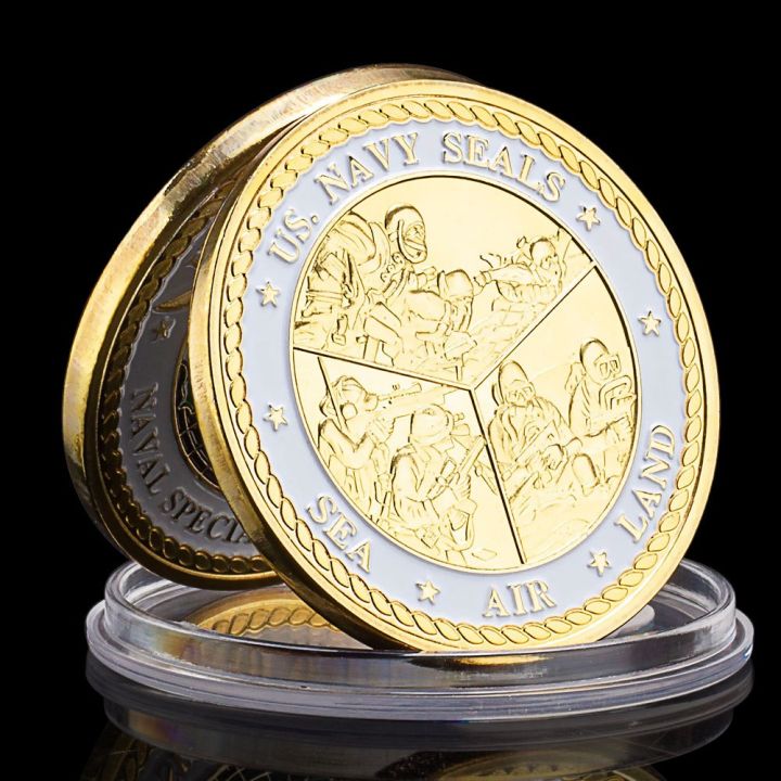 United%20States%20Naval%20Special%20Warfare%20Command%20Navy%20Seals%20Collectible%20Golden%20Plated%20Souvenir%20Coin%20Commemorative%20Coin%20Challenge%20Coin%20-%20Image%202
