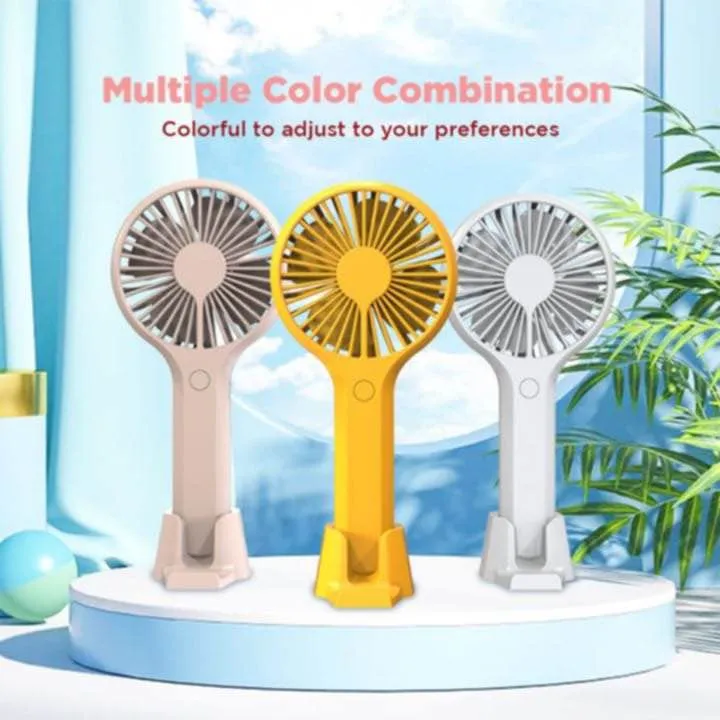 Led Fan Foldable Mini Portable Fan LED Digital Display Foldable Handheld Fan Telescopic ...