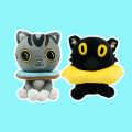 New Ralph and Bella  Plush Toys Cute Cartoon Game Cat Plush Doll Peripheral Plushie Animal Stuffed Toy Children Birthday . 