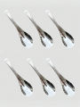 6 Pack Hammered Stainless Steel Soup Spoons Set – Elegant & Durable Premium Quality Kitchenware for Dining. 